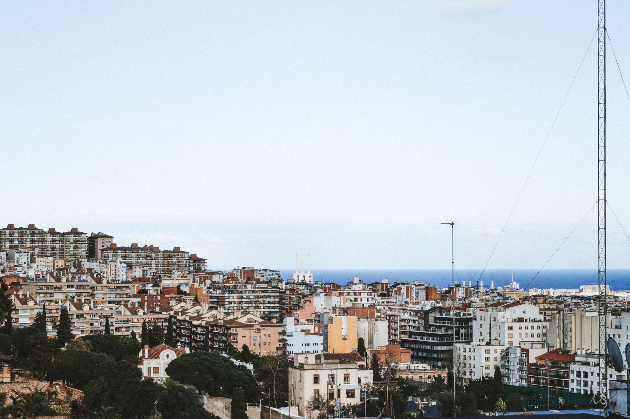 Die Skyline von Barcelona