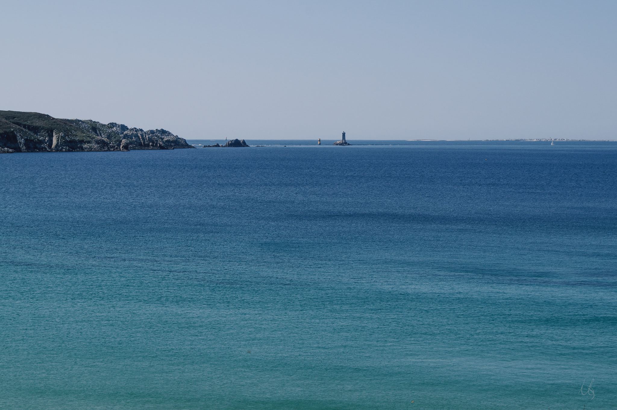 Leuchtturm an einer Bucht